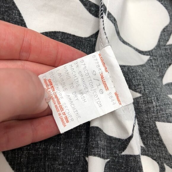 CARAMELU Black & White Abstract Swirl Flared Girly Summer Skirt SIZE 9/10 - Picture 11 of 13